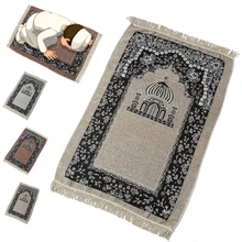 Турецкий исламский мусульманский синель ткань молитвенные ковры Винтаж Цветочный Рамадан ИД подарок декоративный ковер с кисточками отделка