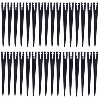 

200 Pcs Plastic Irrigation Drip Irrigation Support Pile for 1/4 Inch Tubing Hose 4/7 or 3/5