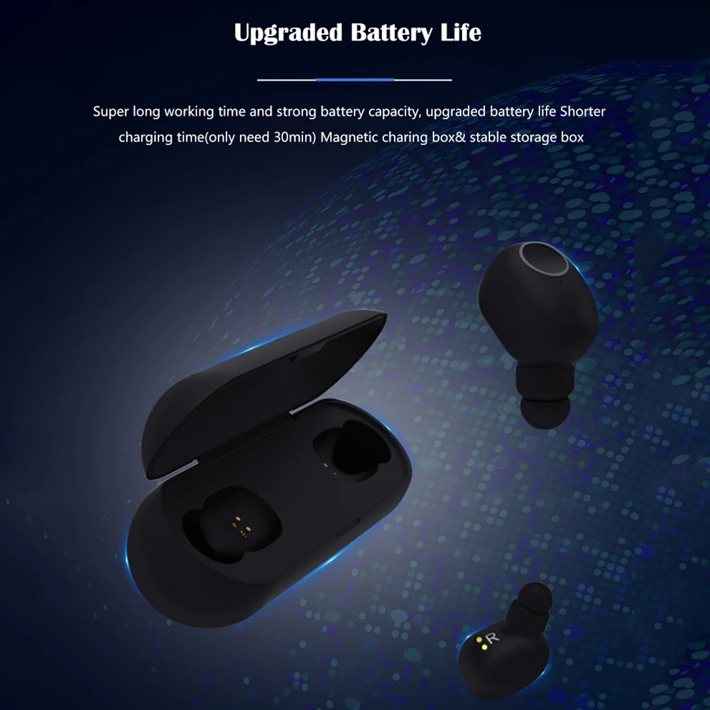 Q1 TWS Bluetooth V5.0 наушники портативный беспроводной сенсорный наушник 3D стерео HIFI Качество звука Спорт бас гарнитура