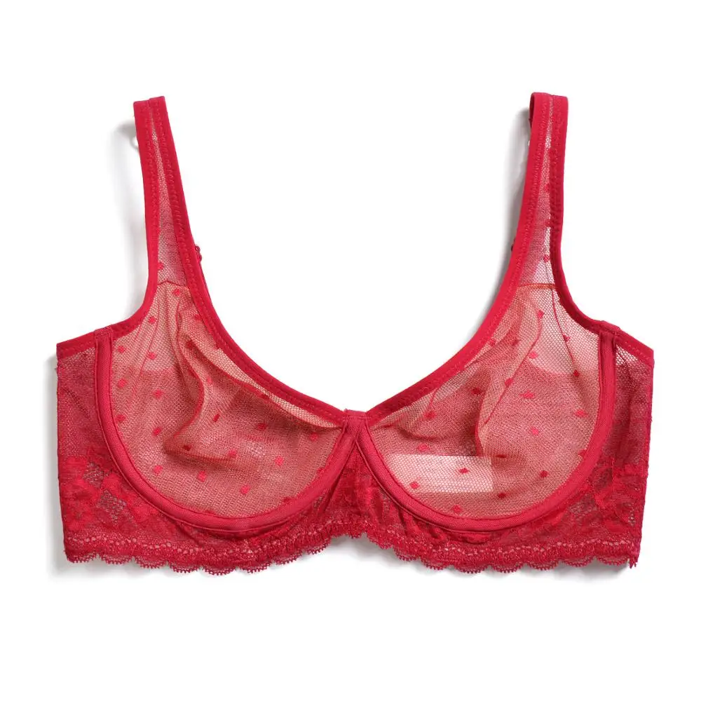 Ybcg Nuovo Reggiseno Da Donna Ultra Sottile Sexy Vedere Attraverso Reggiseni Di Pizzo Maglia Prospettiva Filo Trasparente A B C D Dd E Ddd F 70 75 80 