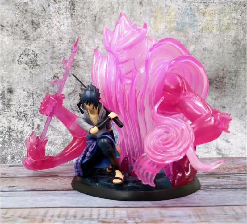 Наруто Саске Susanoo статуя ПВХ сцена фигурка Модель Коллекция игрушек Ainme игрушки