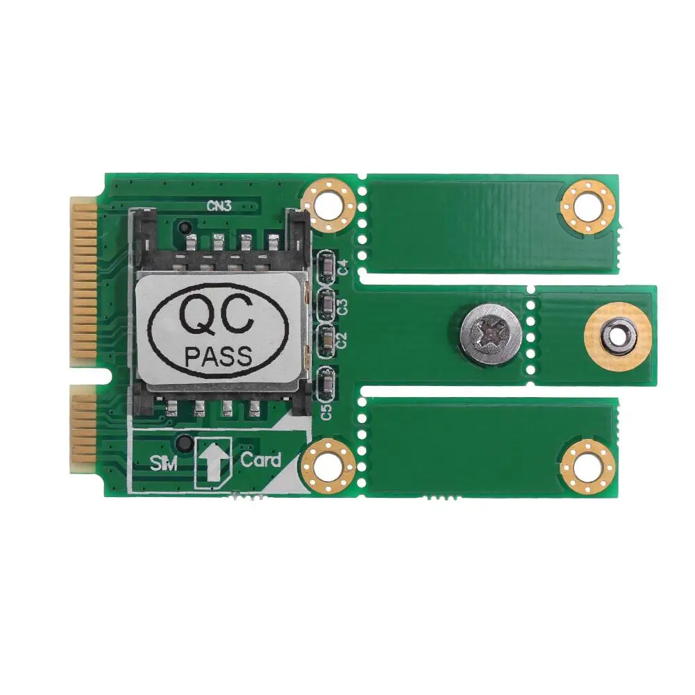 

M.2 NGFF B Key to Mini PCI-E Converter Adapter Card with SIM Card Slot Support 3G 4G LTE Network For Bitcoin Miner Mining
