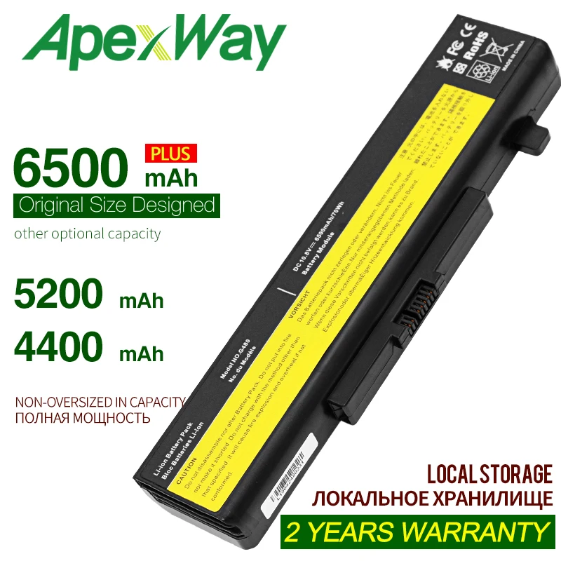 Аккумулятор для ноутбука ApexWay LENOVO G580 Z380 Y480 G480 V480 Y580 L11S6Y01 L11L6Y01 L11O6Y01 L11S6F01 L11P6R01 |