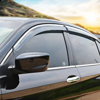 

For Honda Accord 2003-2018 Car Accessories Window Visor Sun Rain Wind Deflector Awning Shield Vent Guard Shade Cover Trim 4Pcs