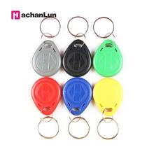 10 Pcs/lot EM4305 Copy Rewritable Writable Rewrite ID keyfobs RFID Tag Key Ring Card 125KHZ Proximity Token Access Duplicate galo 50pcs lot rewritable rfid rw1990 ibutton tm touch memory clone duplicate key copy card sauna key