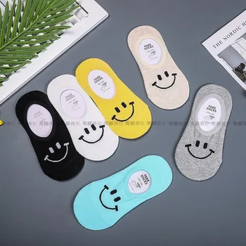 

Solid Sock for Woman Boat Adult Kawaii Ladies Thin Sox Cartoon Socks Cotton Summer Female Simple Trendy Invisible Calcetines