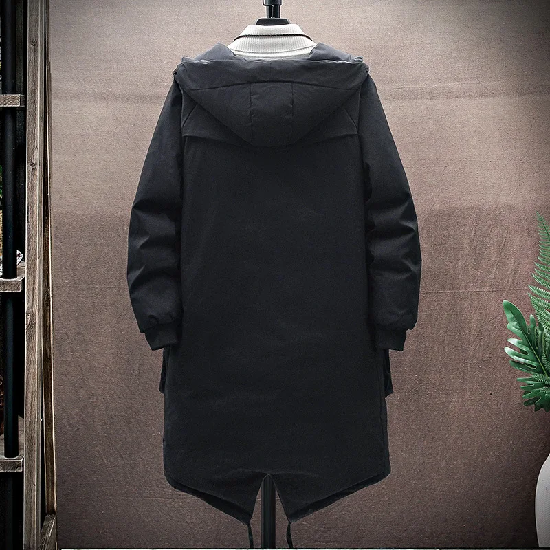 2022 Winter Male Jacket  Long Man Jacket Coat Warm Kpop Parka Overcoat White Duck Men's Down Jacket Puffer Outwear