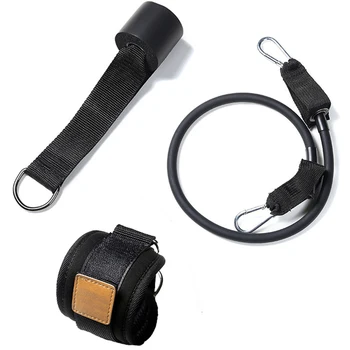 

3pcs/set Resistance Band Exercise Ankle Strap Strength Training Home Stretch Belt Leg Hip Fitness Ring Pull Rope Accessories