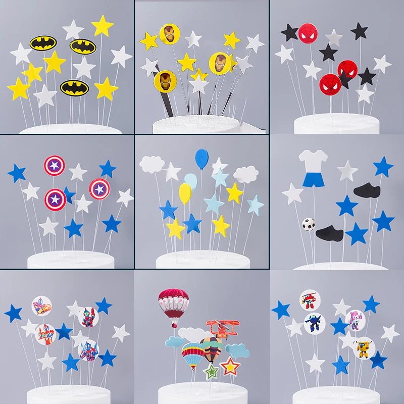 Детский праздничный аксессуар для выпечки 1 комплект Супергерой из фильма