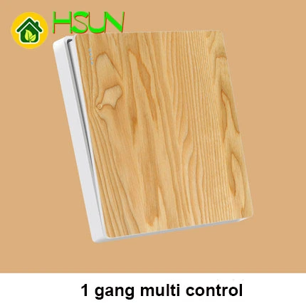 1gang multi control Тип 86 арт переключатель гнездо 1 2 3 4 банда 1 2 способ натурального дерева зерна Ividuality креативная декоративная панель ТВ компьютерная розетка - Цвет: 1gang multi control