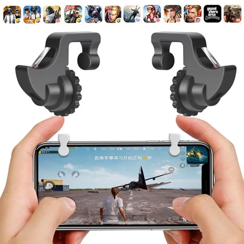 

PUBG Mobile Joystick Controller Gamepad Call Of Duty L1 R1 Mobile Gaming Trigger Button Shooter Phone Gamepad Fire Trigger HOT