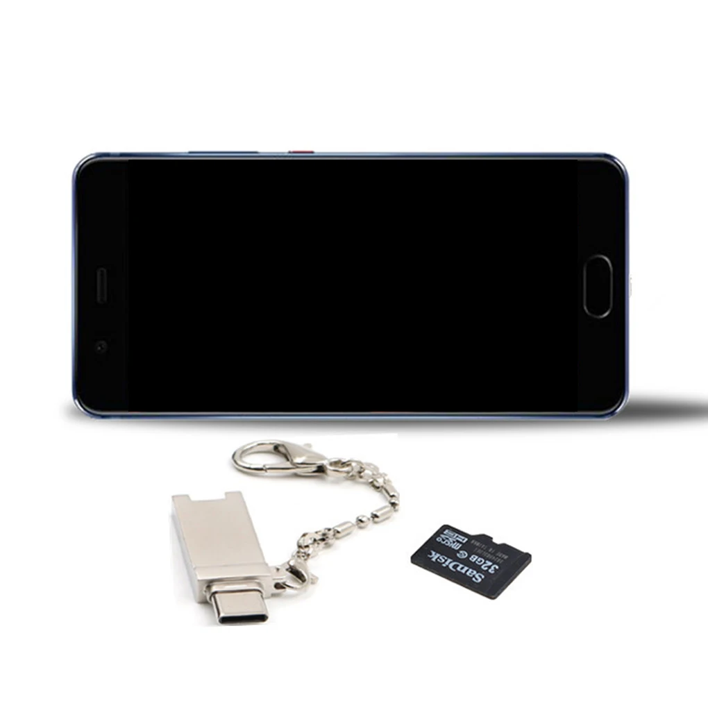 OTG телефон камера Micro SD TF карта памяти Высокоскоростной USB 3,1 кард-ридер цепь прилагается Micro USB/type-c