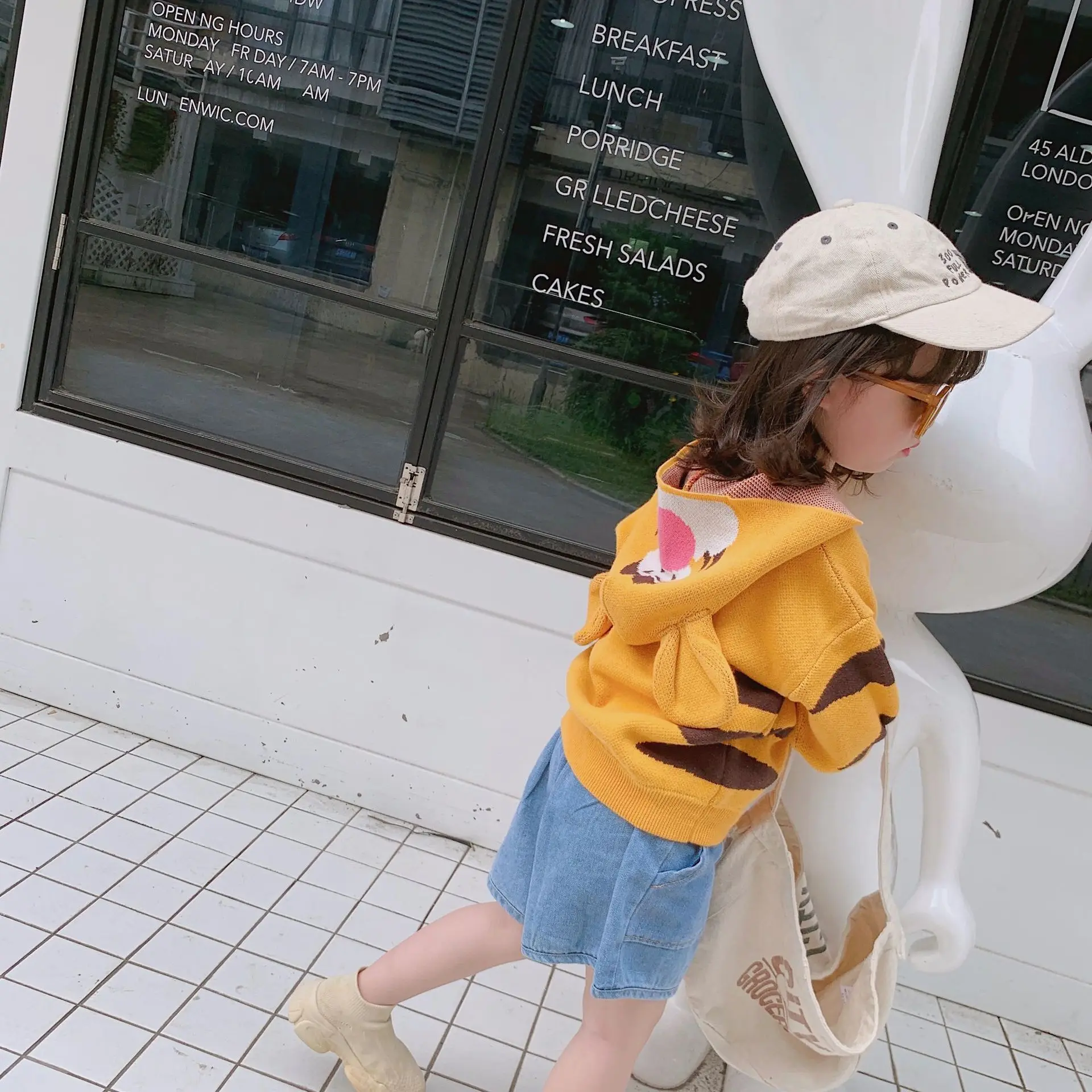 19 Autumn And Winter Men's And Women's Child Baby Three-dimensional Cartoon Animal Pullover Hooded Sweater Jacket Cotton Cute Co