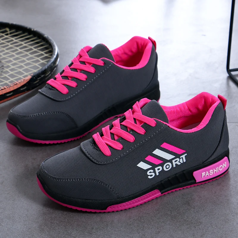 Женские кроссовки на шнуровке повседневные тканевые для студентов уличная