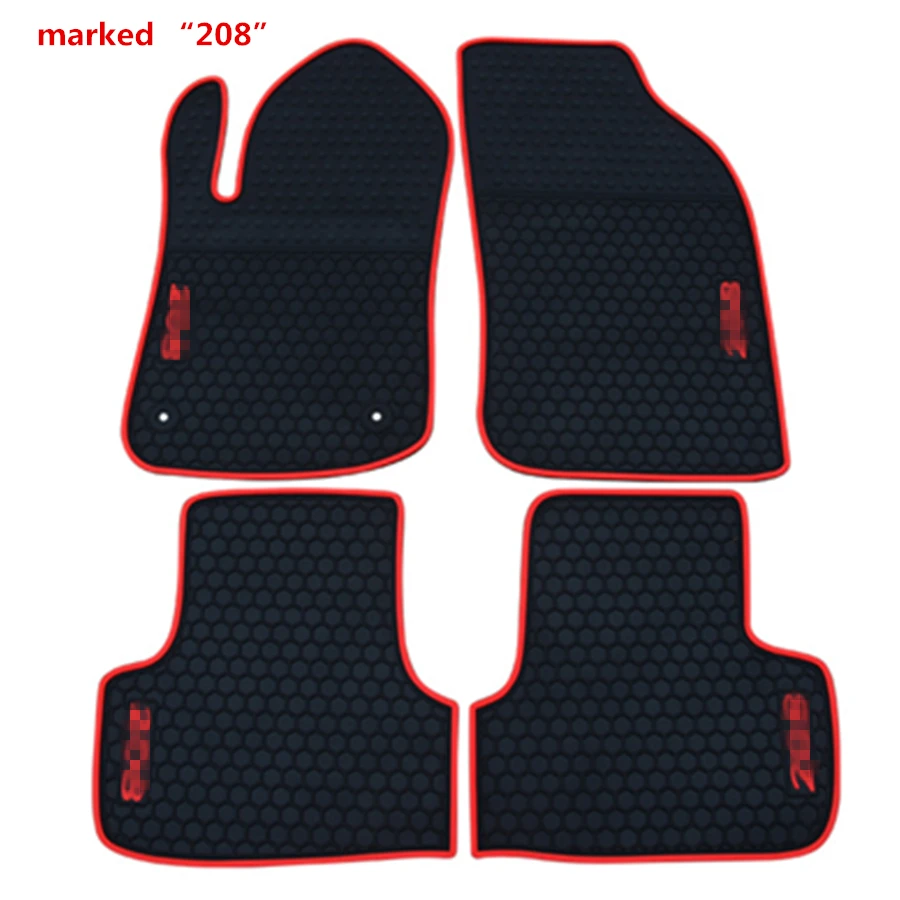 

YJ99 For Peugeot 208 2008 High Quality Waterproof Anti Skip Latex Durable Carpets Special Rubber Car Floor Mats