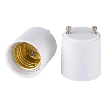 

GU24 To E27 Adapter White LED Light Lamp Bulb Adapter Holder Socket Bases Accessories Dropshipping Material Fireproof