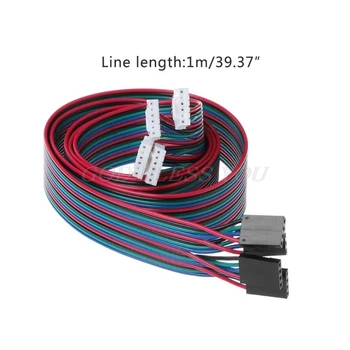 

4pcs 100cm 4pin Stepper Motor Cables XH2.54 Terminal Wire For 3D Printer NEMA 17 Stepper Motor Drop Shipping