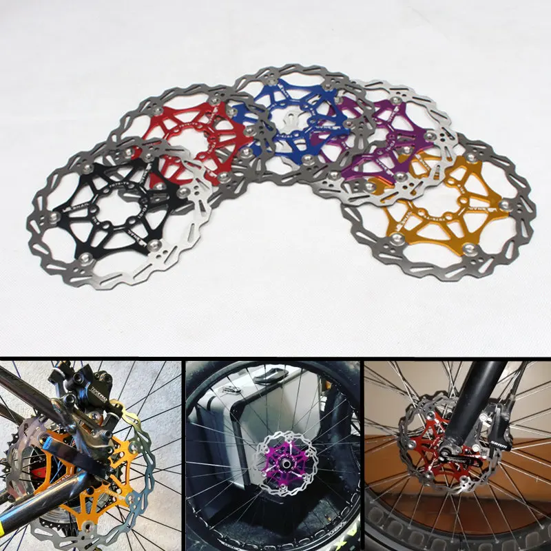 

for SNAIL Mountain Bike Brake Pads MTB Float Floating Disc Brake Rotor Cycling Bicycle Rotors 203MM 180MM 160MM Bicycle Parts