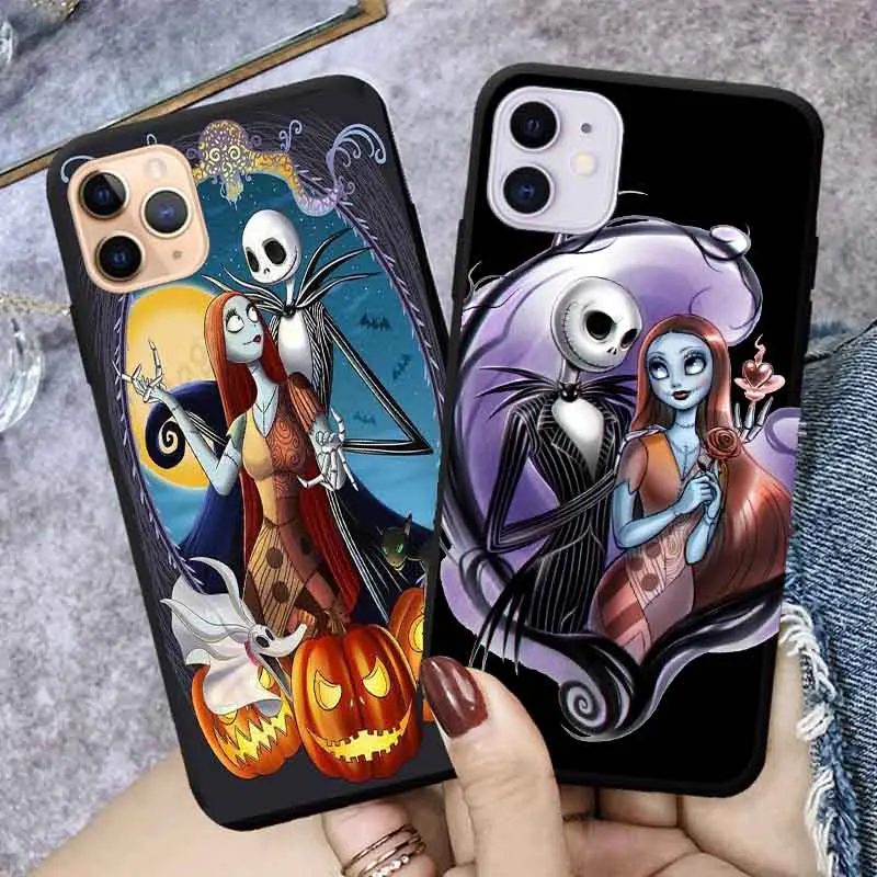 Чехол для телефона Hallowmas Jack and sally на Хэллоуин iphone 11 Xr pro max xs 11pro 7 8 plus 6 s Se 2020 12 мягкий