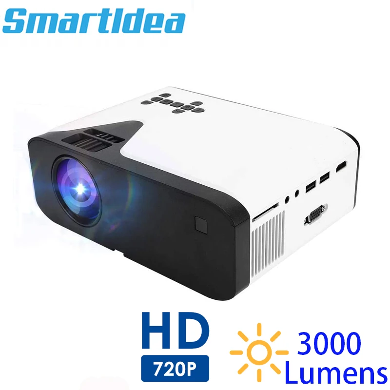 Портативный игровой проектор Smartldea UB20 3000 люмен 1280x720p поддержка 1080p домашний