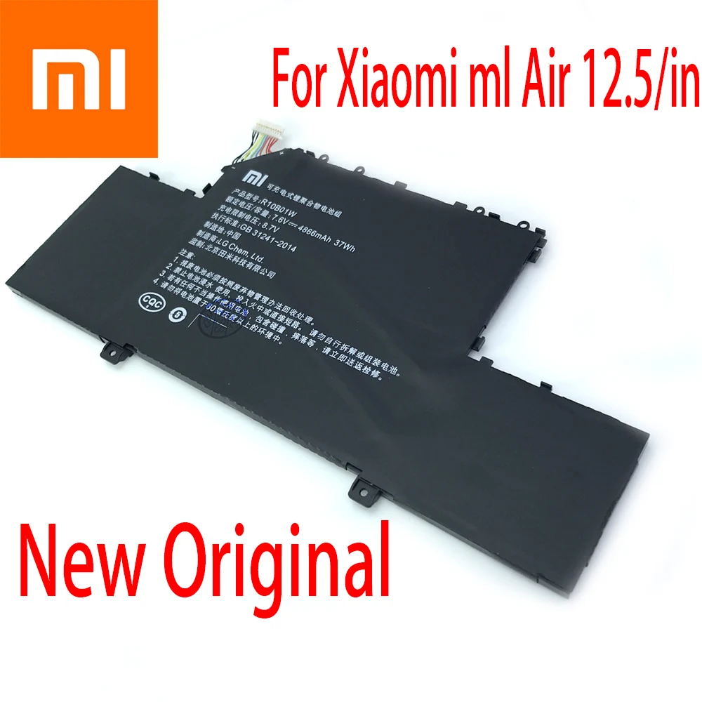 Оригинальный аккумулятор 4866 мАч R10B01W R10BO1W для планшета Xiaomi ml Air 12 5/in 7 6 В 37 Вт/ч |