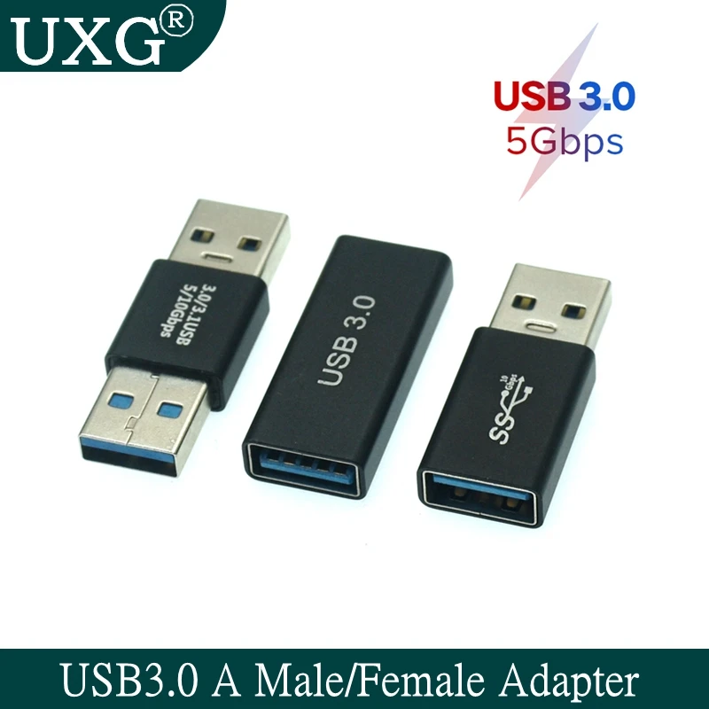 

5 Гбит/с USB 3,0 Тип-«Папа-папа» A входящий штекер переходник с внутренней резьбой USB3.0 AM to AF разъем переходник удлинитель конвертер для портативных ПК