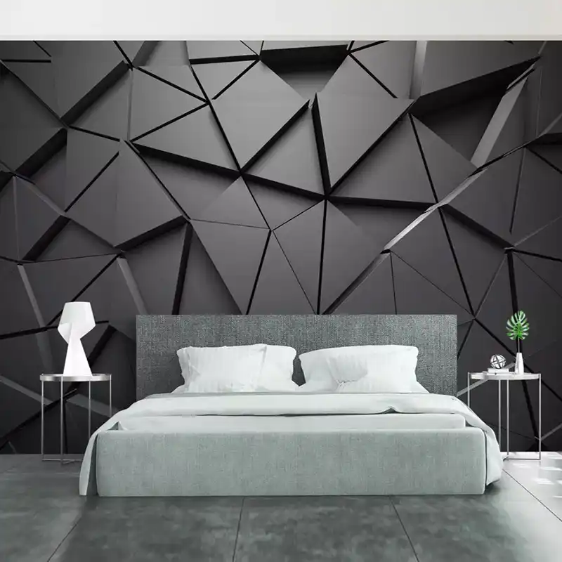 3d Self Adhesive Waterproof Mural Wallpaper Modern Creative 3d Black Geometric Wall Sticker Living Room Easy Operate Wallpapers Wallpapers Aliexpress 3d self adhesive waterproof mural wallpaper modern creative 3d black geometric wall sticker living room easy operate wallpapers