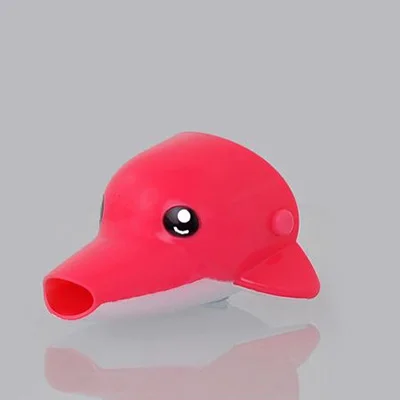 red Happy Fun насадка на кран в виде животных удлинитель Детские ванны Дети Ручная стирка Ванная Комната Раковина подарок Мода и удобно C1315 a - Цвет: red