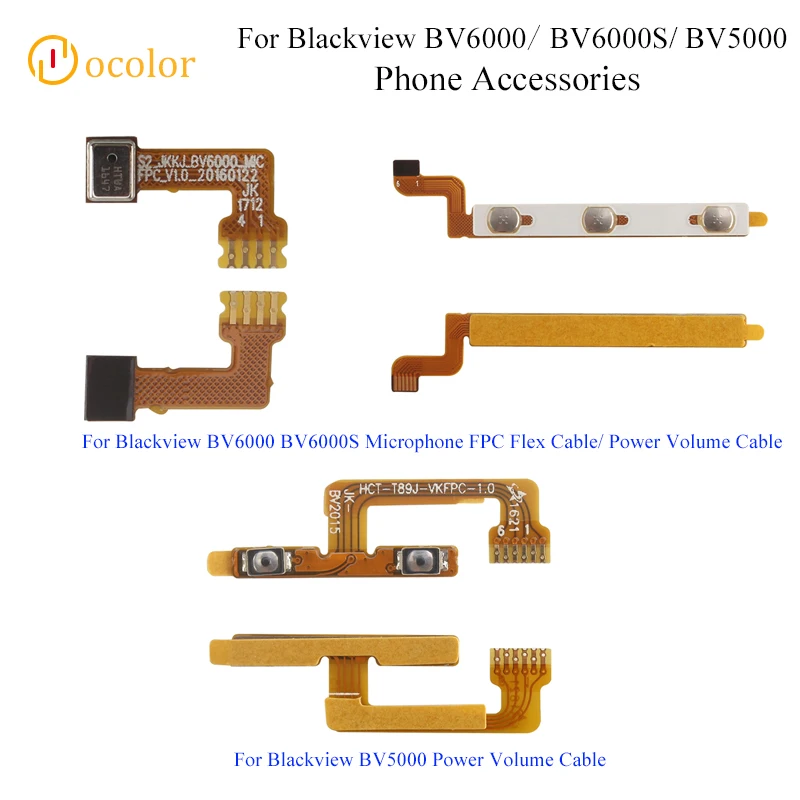 Ocolor для Blackview BV6000 BV6000S кнопка регулировки громкости гибкий кабель BV5000|volume button flex