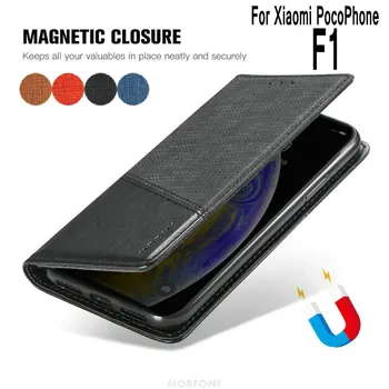 

Retro Flip Magnetic Leather Case For Xiaomi Pocophone F1 Fundas Coque Poco F1 Premium Wallet Book Stand Mi F1 Cover Phone Bag