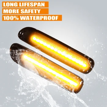 

Side Marker Rear-View Mirror Indicator Light LED Dynamic Turn Signal Blinker For BMW E46 3 Series Limo Coupe Compact Cabriolet