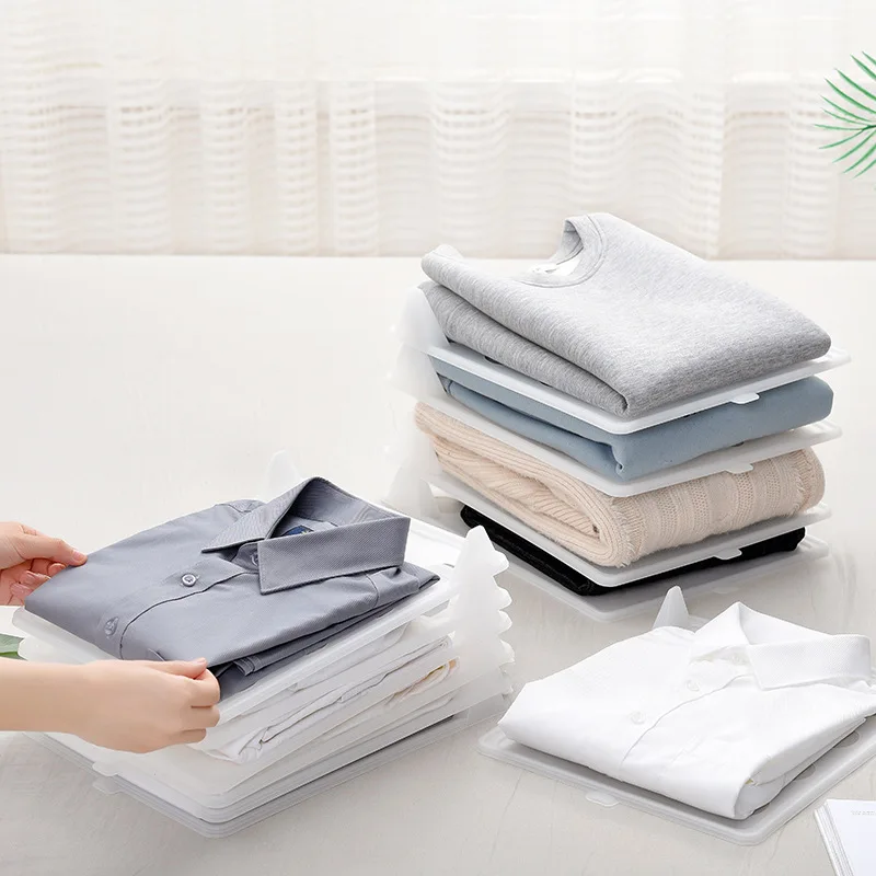 Suportes de Armazenamento de Pano Dobrável Guarda-roupa Simples Racks de Acabamento Camisa em Casa Cueca Organizador Placa de Artefato 9 Simples, Racks De Acabamento, Camisa Em Casa