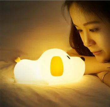 

New strange dull Wang led silicone night light usb charging timing atmosphere lamp children bedside smart pat light