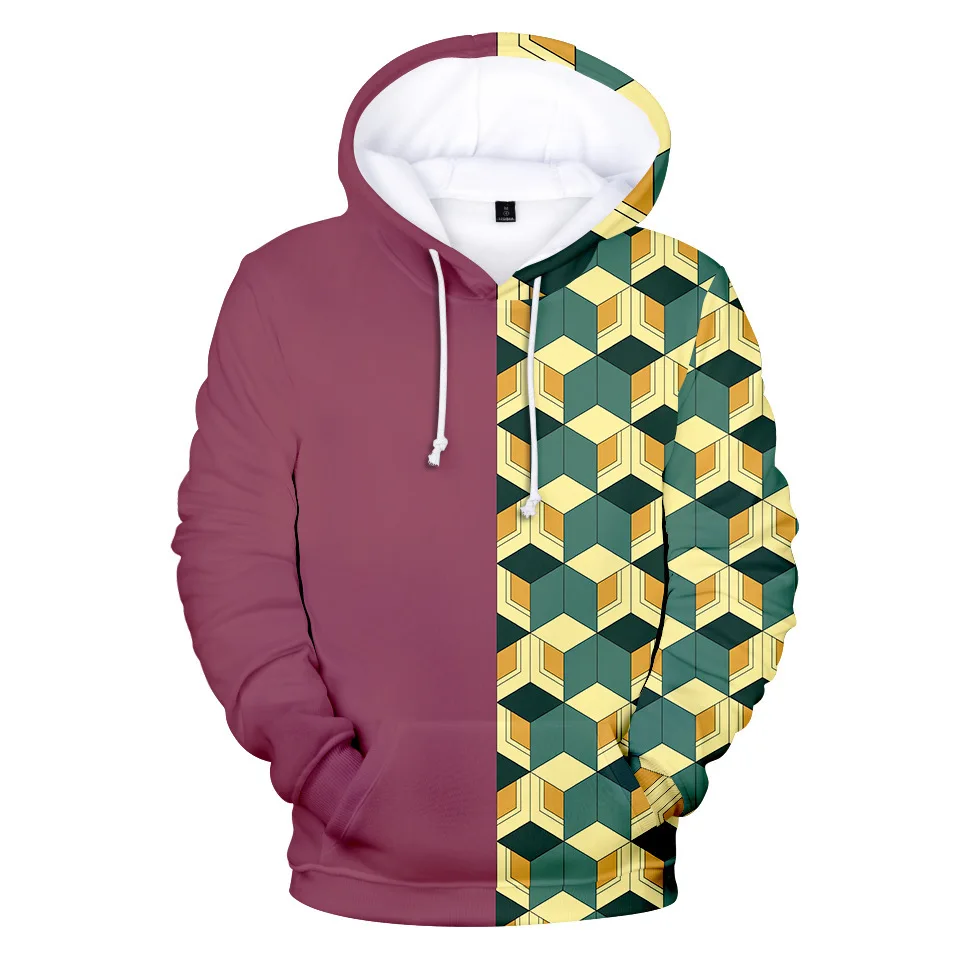 

Japanese Anime Demon Slayer Kimetsu No Yaiba 3D Print Funny Hoodie Hip Hop Graphic Sweatshirts Poleron Hombre Streetwear Hoody
