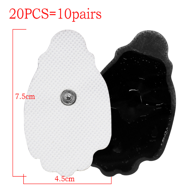 pairs) 4*4cm Tens Electrode Pads Pin Type Physical Therapy Massager Electric Digital Machine Massager