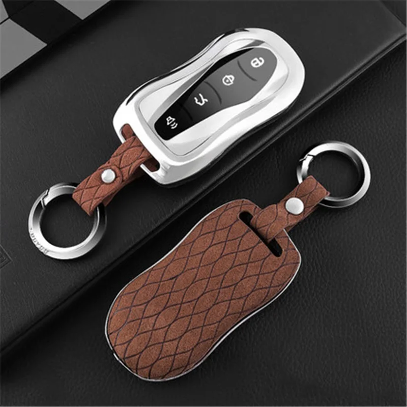 

New Car Key Case Full Cover For Geely Boyue PRO Xingyue Smart Car Shell Keychain Keyring Accessories Car Key Protection Covers