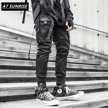 black cargo pants techwear