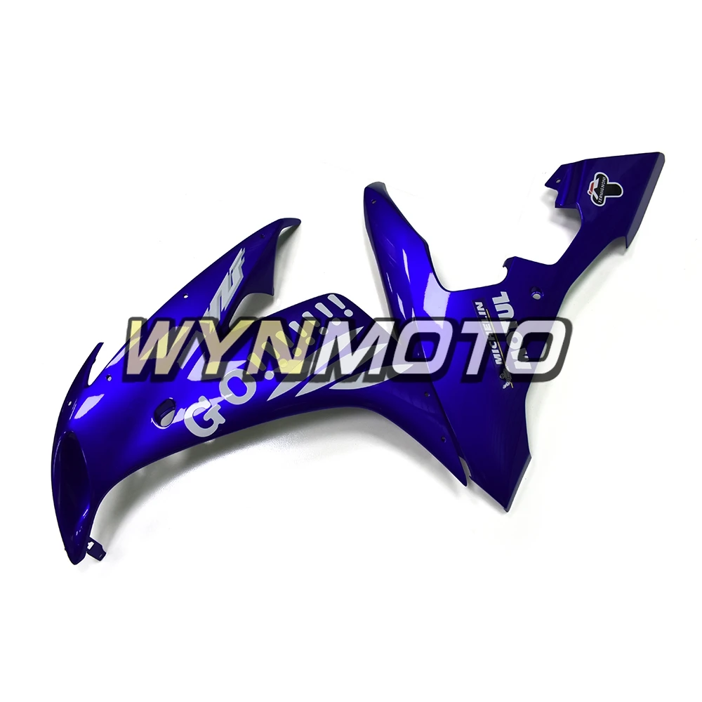 ABS пластик впрыска синий белый полный Мотоцикл Обтекатели для Yamaha YZF R1 2004 2005 2006 обтекатель комплект рамы кузова