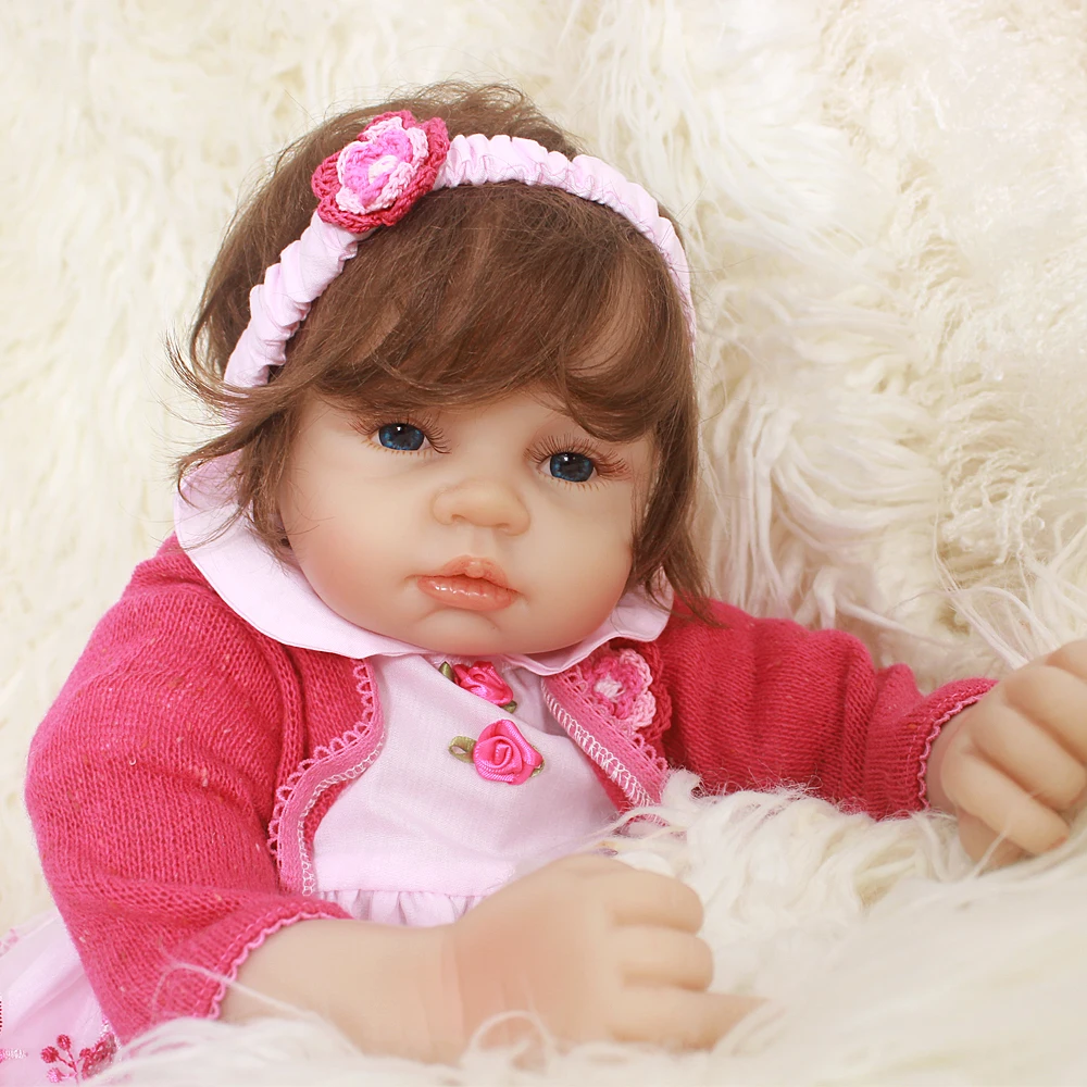 55 см мягкая силиконовая кукла-реборн для новорожденных bebe Reborn realista 22 дюйма реалистичная кукла-реборн для детей подарок на день рождения