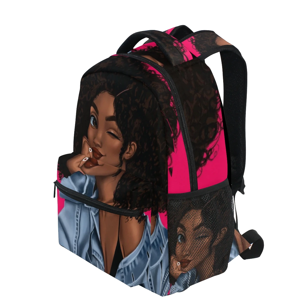 ALAZA, школьная сумка для путешествий в африканском стиле, рюкзаки для девушек, черные женские сумки для ноутбуков, вместительные женские сумки для ноутбуков на выходные