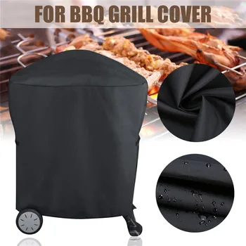 

Polyester Fabric BBQ Grill Cover Waterproof BBQ Rolling Cart Grill Covers for Weber Q1000 Q2000 Series