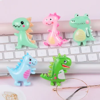

20pcs/lot Very Cute Resin Dinosaur Flat back Cabochon For Hair bow Center Scrapbooking DIY Phone Decoration Accessories Craft