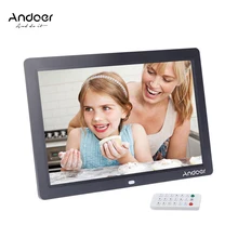12 ''HD TFT-LCD 1280*800 полноэкранная Цифровая фоторамка Будильник MP3 MP4 видеоплеер с дистанционным управлением