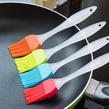 Бытовая Высококачественная силиконовая щетка для смазки с ручкой из полипропилена для использования на улице, щетка для барбекю, кухонная щетка для выпечки