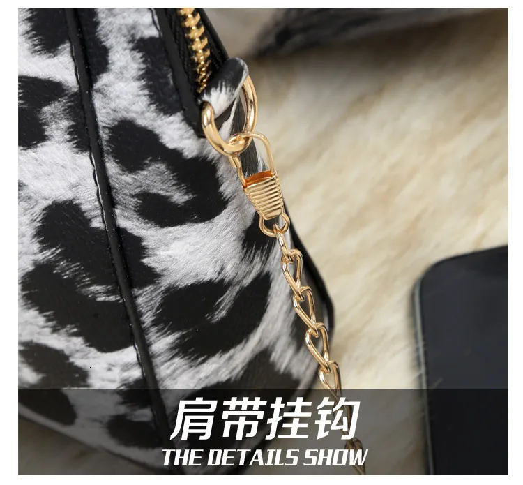 Модные стильные женские сумки через плечо с леопардовым принтом для женщин с подвеской в виде олененка, женские сумки через плечо LP12