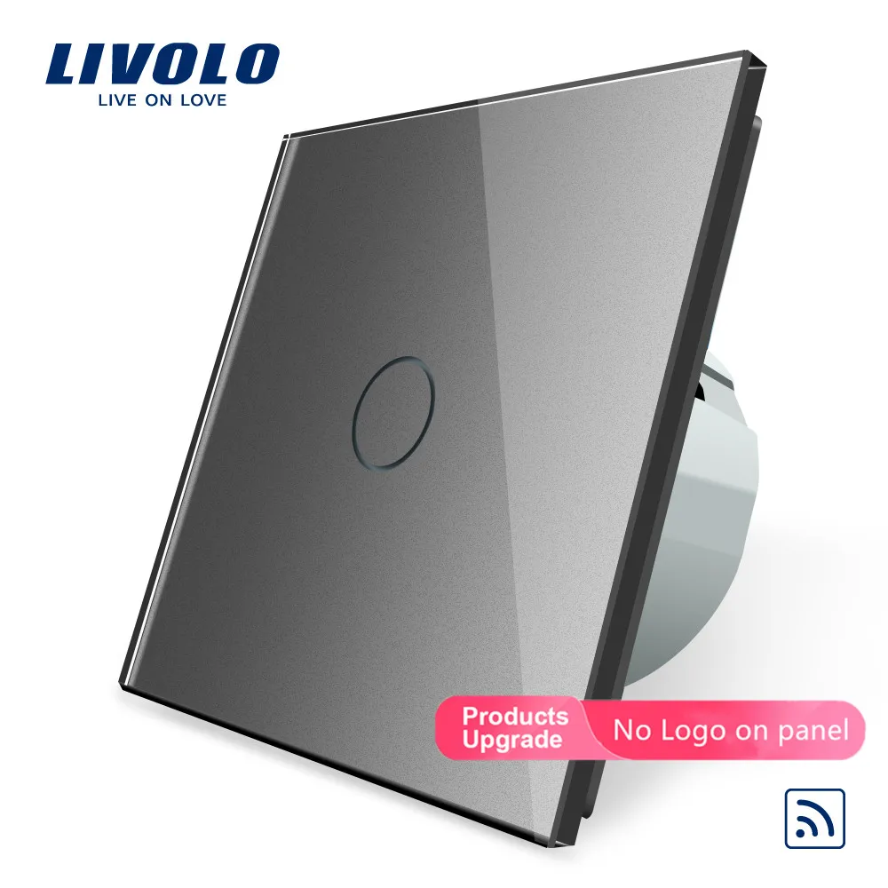 Livolo EU Standard Remote Switch 220~250V Wall Light Touch VL-C701R-15 Without Any Controller | Обустройство дома
