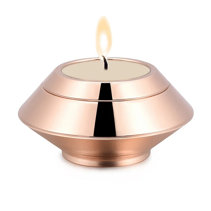 rose gold 316L нержавеющая сталь полированный подсвечник пепла урны Keepsake кремационные урны для животных пепла - Окраска металла: rose gold