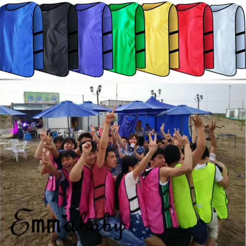 

Kids/Adult Team Sports Football Soccer Training Vest Train Jerseys Bib Uniform