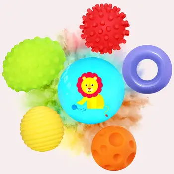 

Children Ball Soft Textured Stress Ball Develop Tactile Senses Toy Baby Tactile Sense Teether Ball Training Soft Stress For Kids
