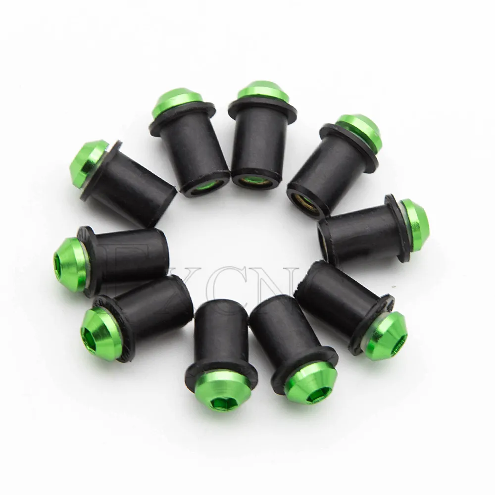 Motorcycle Accessories Motorcycle Screws 10pcs CNC Aluminum Windscreen Bolts Windshield Screws for Suzuki Kawasaki Ducati Honda Yamaha